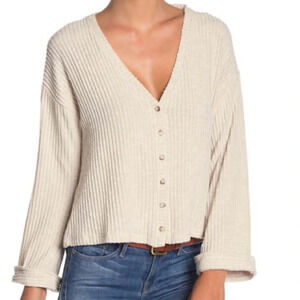 Code x Mode Long Sleeve V-Neck Sweater